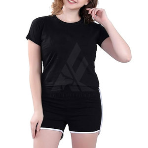 เสื้อเชิ้ตและกางเกงขาสั้นสำหรับผู้หญิงเสื้อและกางเกงขาสั้น - Product Image 1