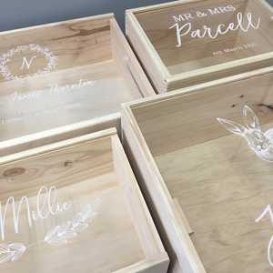 Personalised Acrylic Lid <b>Keepsake</b> Decorative Storage <b>Box</b> - Product Image 2