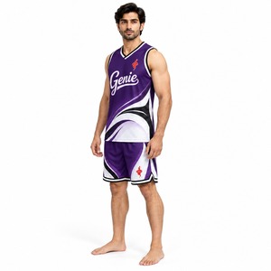 Conjunto de Uniforme de Baloncesto, Diseño Personalizado, Camiseta y Pantalones Cortos Transpirables para Clubes Juveniles Unisex, con Servicio OEM - Product Image 3