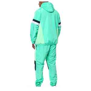 ชุดวอร์มผู้ชายแบบ 2 ชิ้น มีฮู้ด ผ้าโพลีเอสเตอร์/ไนลอน น้ำหนักเบา ระบายอากาศได้ดี แขนยาว สไตล์ลำลอง สำหรับเล่นกีฬา ออกกำลังกาย ฤดูหนาว - Product Image 3