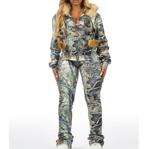 Ensemble de survêtement confortable pour femmes, ensemble de jogging coupe-vent, tenue athlétique respirante pour la course à pied en plein air, la remise en forme - Product Image 3