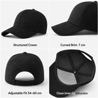Casquette de baseball 6 panneaux de haute qualité avec logo personnalisé, pour le golf et le sport, à visière incurvée réglable, unisexe, pour usage quotidien décontracté en extérieur, modèle courant