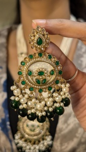 <b>Long</b> Temple Jewelry Supplies <b>Women</b> Luxury Jewellery Rhodium Plated Bridal Wedding Jewelry Set Wholesale Copper Bijoux <b>Earrings</b> - Product Image 3