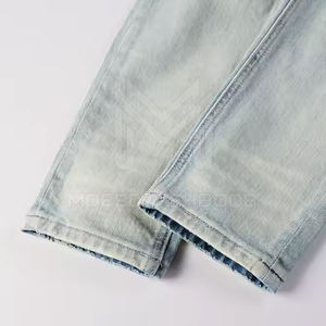 Pantalons en détresse pour hommes de haute qualité nouveaux vêtements de grande taille à la mode léger motif droit conception de taille moyenne - Product Image 5