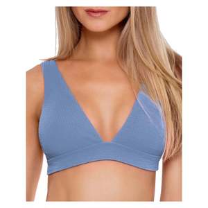 Becca by Rebecca Virtue Set bikini da donna Bonita Plunge Halter blu a 2 pezzi - Product Image 1