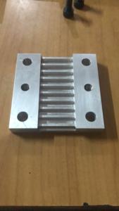 High Precision Brass CNC Milled Heat Sink with Mounting Holes LED <b>Lighting</b> Power Amplifier Customized OEM B2B - Product Image 2