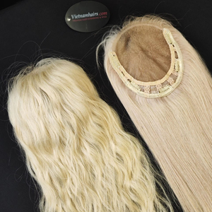 Venta caliente 2025 Topper Handtied 100% Cabello humano crudo Cutícula completa Alta calidad Virgen Recto Yaki Extensiones de cabello Accesorios - Product Image 1