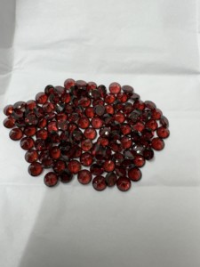 Gemas Sintéticas de Granate Rojo Gigli Rigli de 5-6 mm, Corte Brillante, Piedra Preciosa Suelta, Tasación de Terceros, Rajasthan, para Joyería - Product Image 5