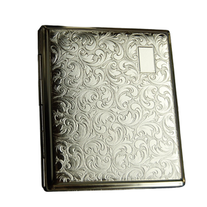 Étui de haute qualité en métal fini brillant étui de poche en métal pour le stockage tenant la boîte accessoires fumeurs - Product Image 5