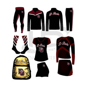 ชุดเชียร์ลีดเดอร์สำหรับผู้หญิงเครื่องแบบเชียร์ลีดเดอร์แห้งเร็วชุดเชียร์ลีดเดอร์สำหรับกลางแจ้งโลโก้ตามสั่ง - Product Image 1