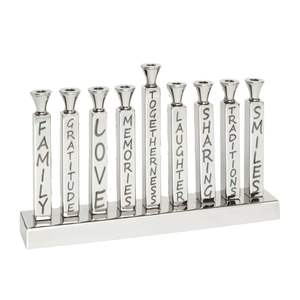 Menorah en bois à succès pour Hanoucca, design minimaliste, bougeoir moderne pour la décoration des fêtes juives - Product Image 2