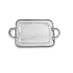 Bandeja de servicio de latón de primera calidad con mango elegante para servir café de alta gama y decoraciones de boda Artículos de servicio - Product Image 3