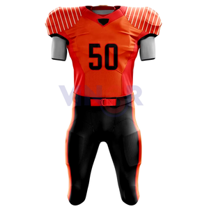Meilleur Design Nouvelle Arrivée Personnalisé de Haute Qualité Vente à Chaud Conceptions Personnalisées Garçons Jeunes Uniformes de Football Américain pour Adultes - Product Image 2