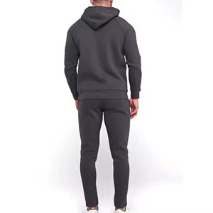 Venta al por mayor hombres sudadera marca privada Jogger chándal logotipo personalizado algodón Fitness ropa deportiva diseñadores trajes conjunto - Product Image 4