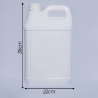 Bouteille d'eau ou d'huile en plastique de qualité alimentaire 1L 2L 2,5L 3L 4L Un gallon Bidon carré ou rond Facile à transporter Bidons en plastique avec poignée