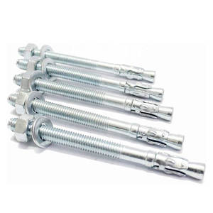 สลักเกลียวสมอเรือเหล็กคาร์บอนมาตรฐาน ASTM แบบใช้สลักเกลียวยึดพื้นผิวสังกะสีราคาไม่แพง - Product Image 1