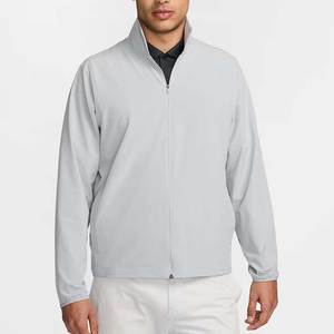 เสื้อแจ็คเก็ตกอล์ฟกันลมคุณภาพสูง สำหรับกิจกรรมกลางแจ้งลำลอง มีกระเป๋าซิปและคอตั้ง บริการ OEM พร้อมให้บริการ - Product Image 1