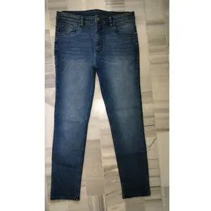 Custom Bulk Trousers Mens Casual Selvedge Denim Factory Fabric Cargo Men's plus size Overalls high waist Baggy jeans Boy Pants