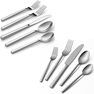 Prix usine En Acier Inoxydable Couverts Ensemble Couverts Modernes Y Compris Cuillère Couteau en acier miroir Dessert En Gros En Vrac - Product Image 4