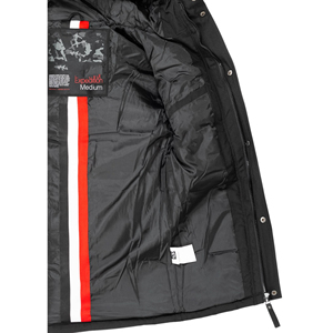 Chaqueta con capucha acolchada y cremallera de ajuste moderno para hombre, ropa de aventura, chaqueta cálida acolchada impermeable con logotipo personalizado - Product Image 6