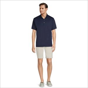 Polo de manga corta personalizable para hombre, Polo de algodón blanco, tejido de punto PK, diseño de patrón 3D personalizable antiarrugas - Product Image 1