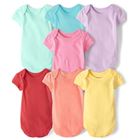 Body de Manga Corta con Botones a Presión para Bebés Recién Nacidos, Unisex, 100% Algodón Tejido, para Bebés y Niños Pequeños