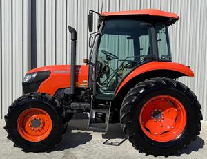 Machinerie Kubota d'occasion 4 roues motrices, 60 CV, pour travaux de construction et agricoles, à vendre / acheter. Machine agricole Kubota M6060 d'origine, 63 CV. - Product Image 3