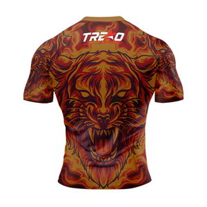 เสื้อ Rash Guard สำหรับผู้ชายน้ำหนักเบาเสื้อออกกำลังกายระบายอากาศได้ดีเสื้อออกกำลังกาย MMA เสื้อมวยปล้ำโลโก้แบบกำหนดเอง2025-26 - Product Image 2