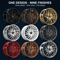 Jantes forgées 2 pièces 18-24 pouces à déport profond multi-rayons 5x112 5x114.3 5x120 pour BMW M3 Audi RS4