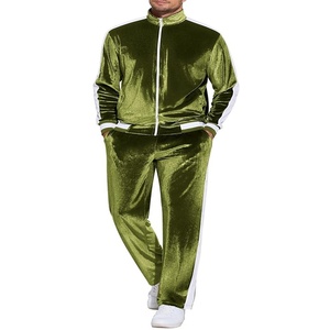 Trajes Deportivos de Terciopelo _ Trajes Deportivos de Terciopelo de Moda 2025, Traje de Dos Piezas con Cremallera, Trajes Deportivos de Terciopelo - Product Image 3