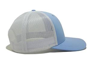 Sombrero de camionero azul con logotipo bordado personalizado al por mayor, gorra ligera, gorra ajustable de fábrica OEM de Vietnam para ropa de calle - Product Image 4