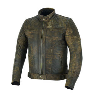 Chaqueta de cuero de alta calidad para hombre Chaqueta de cuero punk con cuello levantado a la moda para hombre - Product Image 4