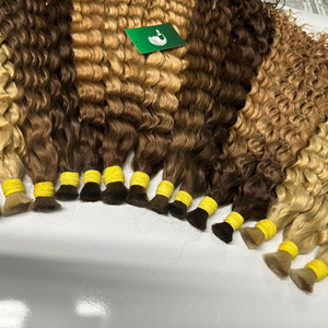 Venta al por mayor 100% Natural Virgen colores cabello humano de alta calidad a granel extensiones de cabello humano - Product Image 3