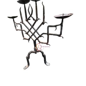 Metal Lightening <b>Candelabra</b> Home Decor Candle Jars Hotel And Restaurant Table Decoration Unique Design <b>Black</b> Color <b>Candelabra</b> - Product Image 5