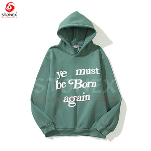 Fabricant de sweats à capuche personnalisés en gros sweat à capuche unisexe avec impression bouffante pour unisexe - Product Image 2