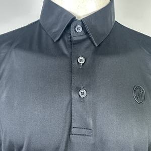 เสื้อกอล์ฟสำหรับผู้ชายผ้าโพลีเอสเตอร์พิมพ์ลายตามสั่งแบบ95% ระเหิดเต็มตัวผ้าสแปนเด็กซ์กันการเกิดเป็นถุงผ้าแห้งเร็ว - Product Image 6