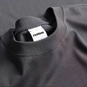 Camiseta lisa de alta calidad de 240 gramos, Camiseta lisa de gran tamaño con hombros caídos y bordado personalizado a granel para hombres - Product Image 3