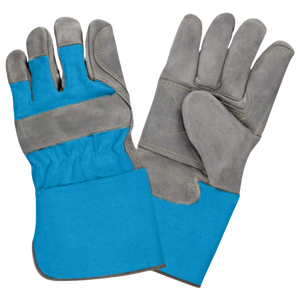 Guantes de construcción de aparejo canadiense de cuero de vaca de doble palma fuertemente cosidos para hombres, seguridad manual para trabajos de soldadura - Product Image 6