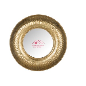 Espejo de pared decorativo moderno, espejo colgante de arte nórdico, diseño martillado, marco de Metal, espejos de pared planos - Product Image 2