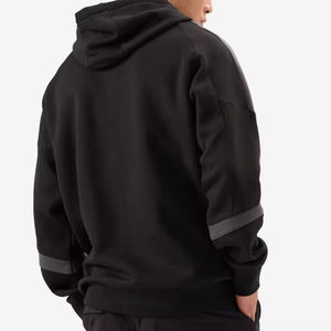 Pull à capuche de haute qualité pour hommes, impression personnalisée, broderie, vente en gros de sweats à capuche surdimensionnés doublés en polaire, automne solide - Product Image 3