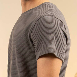 Camiseta de poliéster 100% de algodón con estampado personalizado para hombre, cuello redondo, manga corta, patrón sólido, promoción de bajo precio para diferentes tamaños - Product Image 6