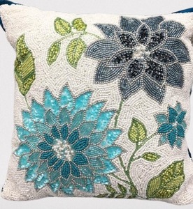 Funda de cojín artesanal con bordado decorativo para el hogar indio, tamaño personalizado de 18x18 pulgadas, funda de cojín para sofá - Product Image 4