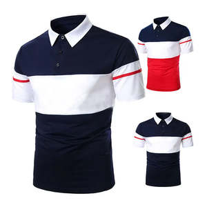 Camisa de Golf Deportiva Casual de Verano para Hombre, 100% Algodón, Tejida, Transpirable, Lisa, con Logotipo Personalizado, Manga Corta, Cuello Camisero, Venta al Por Mayor - Product Image 1