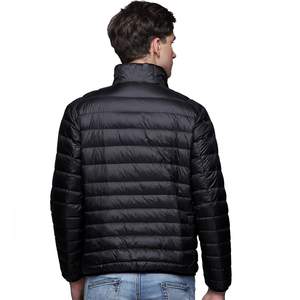 Veste d'hiver longue matelassée noire en Nylon avec Logo personnalisé OEM, vente en gros - Product Image 6