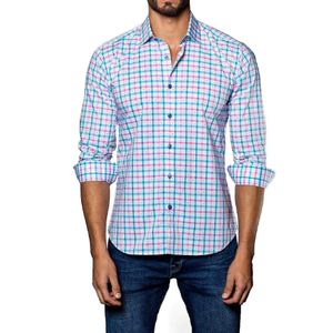 Chemises décontractées pour hommes Automne Personnalisé Printemps Grande taille 100% coton Anti-froissement Manches longues Chemise en tissu sergé Exportation du Bangladesh - Product Image 2