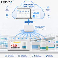 Étiquette électronique de rayonnage (ESL) COMPAX 4,2 pouces BLE WiFi IP65, étiquette E-Paper 4 couleurs pour centre commercial et magasin de détail en intérieur