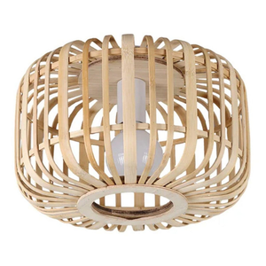 Abat-jour en bambou fabriqué à la main suspension écologique pour la décoration de la maison rustique moderne disponible en plusieurs tailles - Product Image 5