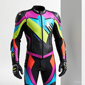Combinaison de moto de qualité supérieure OEM Combinaison en cuir de moto personnalisée Combinaison de course de moto la mieux classée - Product Image 1