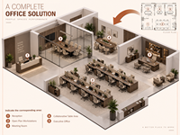 Poste de travail modulaire pour employés, table de bureau personnalisée pour personnel, idéale pour les espaces de travail ouverts