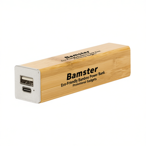 Power Bank Ecologico in Bambù Bamster, Gadget Promozionali - Product Image 3